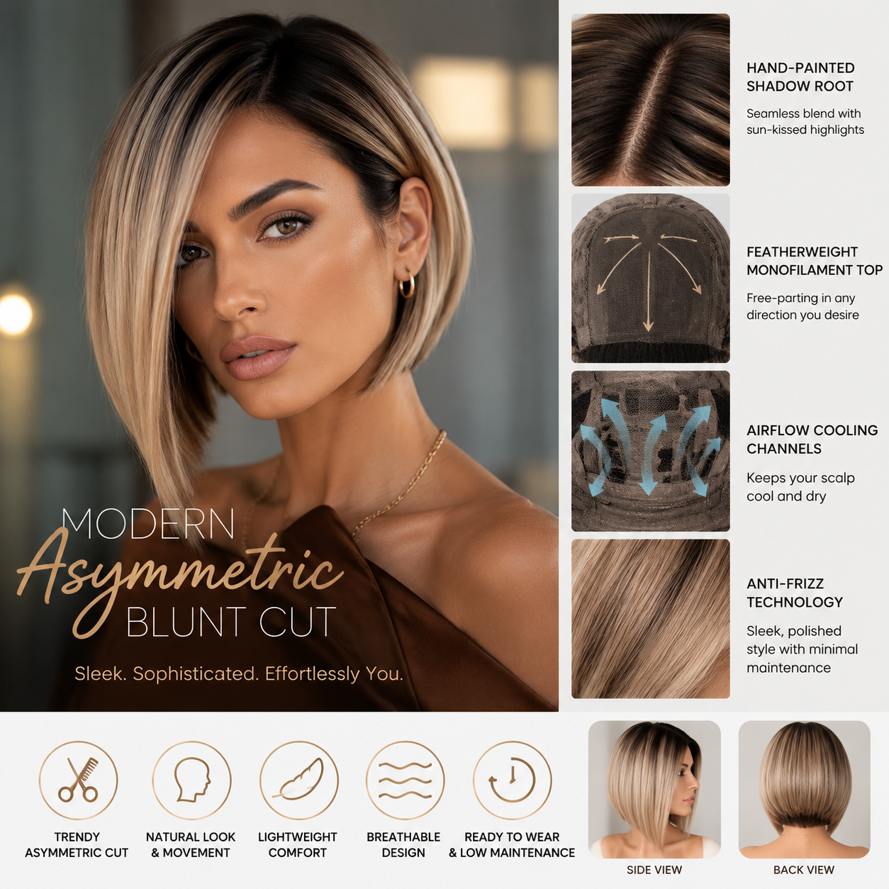 KRYPAAA™ ShadowRoot Balayage Bob